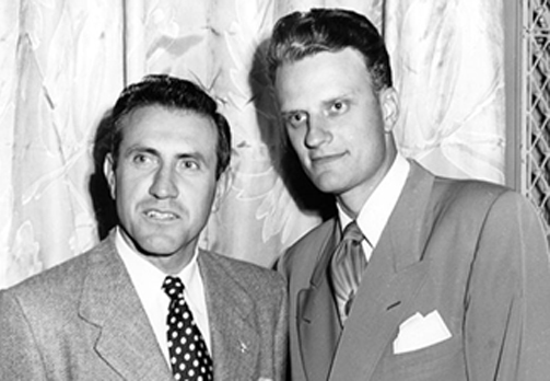 Louis Zamperini with Billy Graham