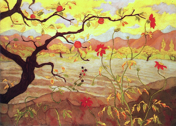 Apple Tree w/ Red Fruit by Paul Ranson